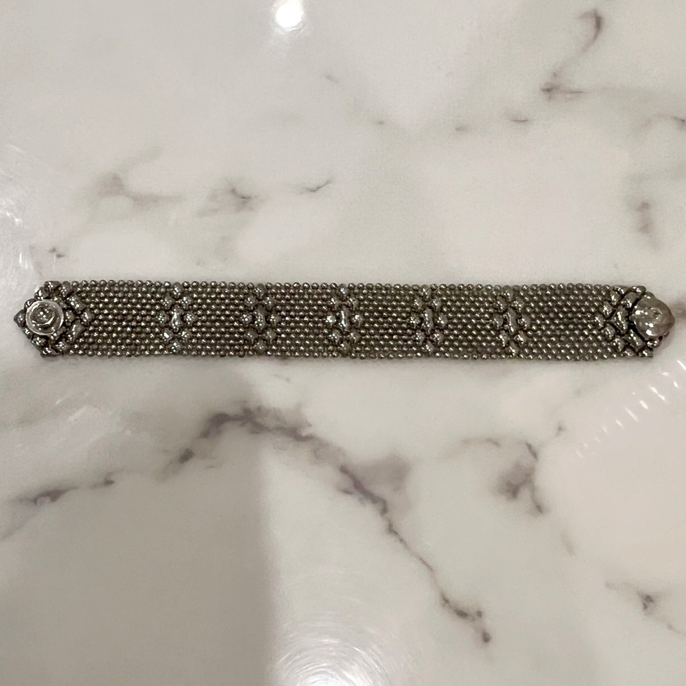 Vintage Sterling silver mesh bracelet. 7”. Gently worn.